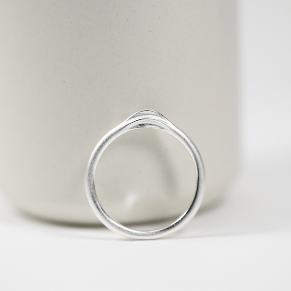 Sterling Silver Seed Ring - HanJi Handmade Logos & Fire Collection