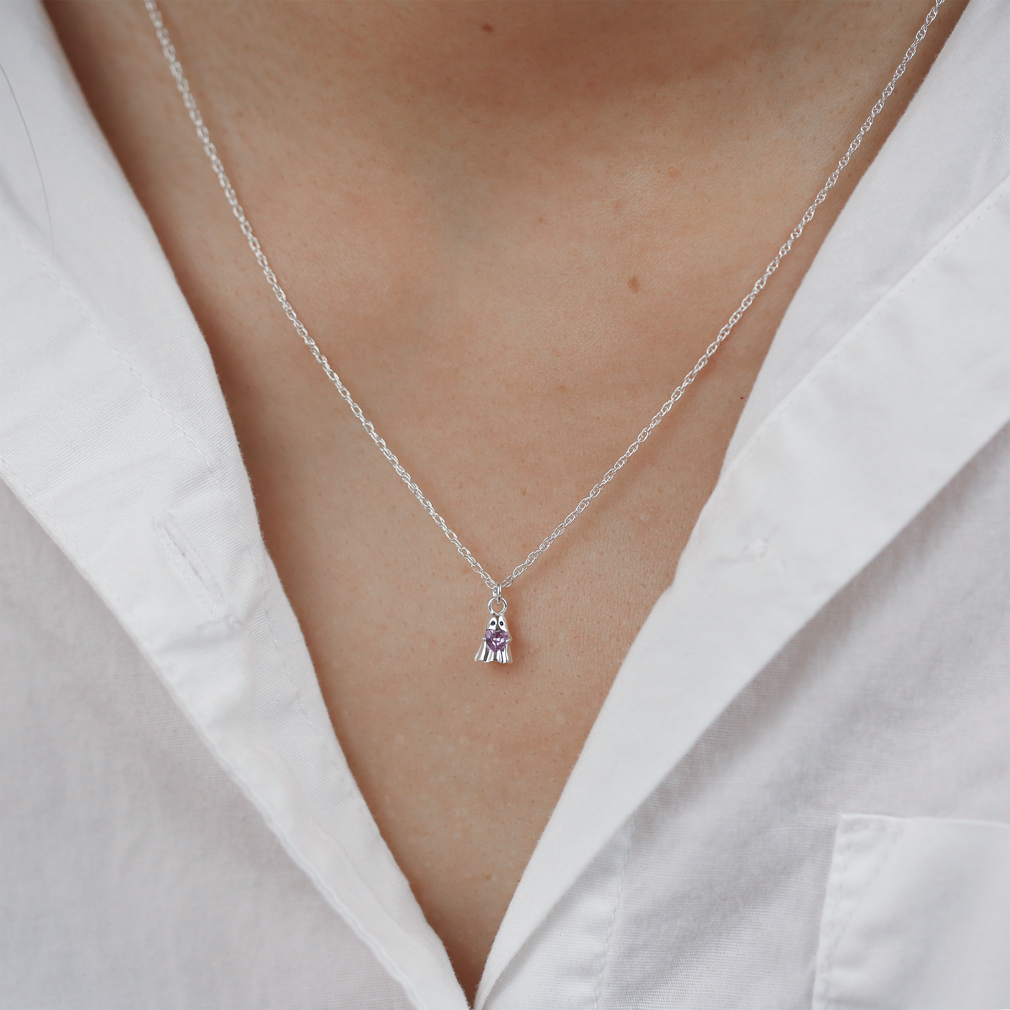 Ghost Charm Necklace