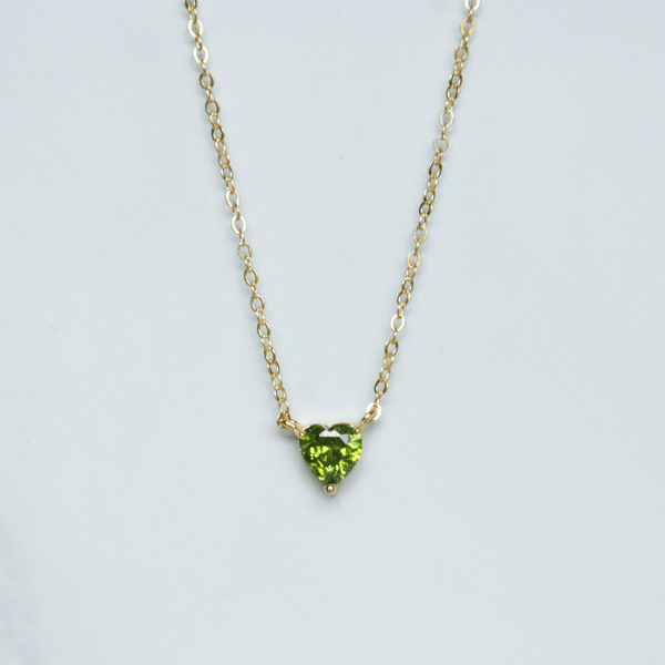 ネックレス・ペンダント August Harmony Winter Ornament Long Necklace BFT187 925 Sterling Silver Vermeil August Birthstone Green CZ Stick