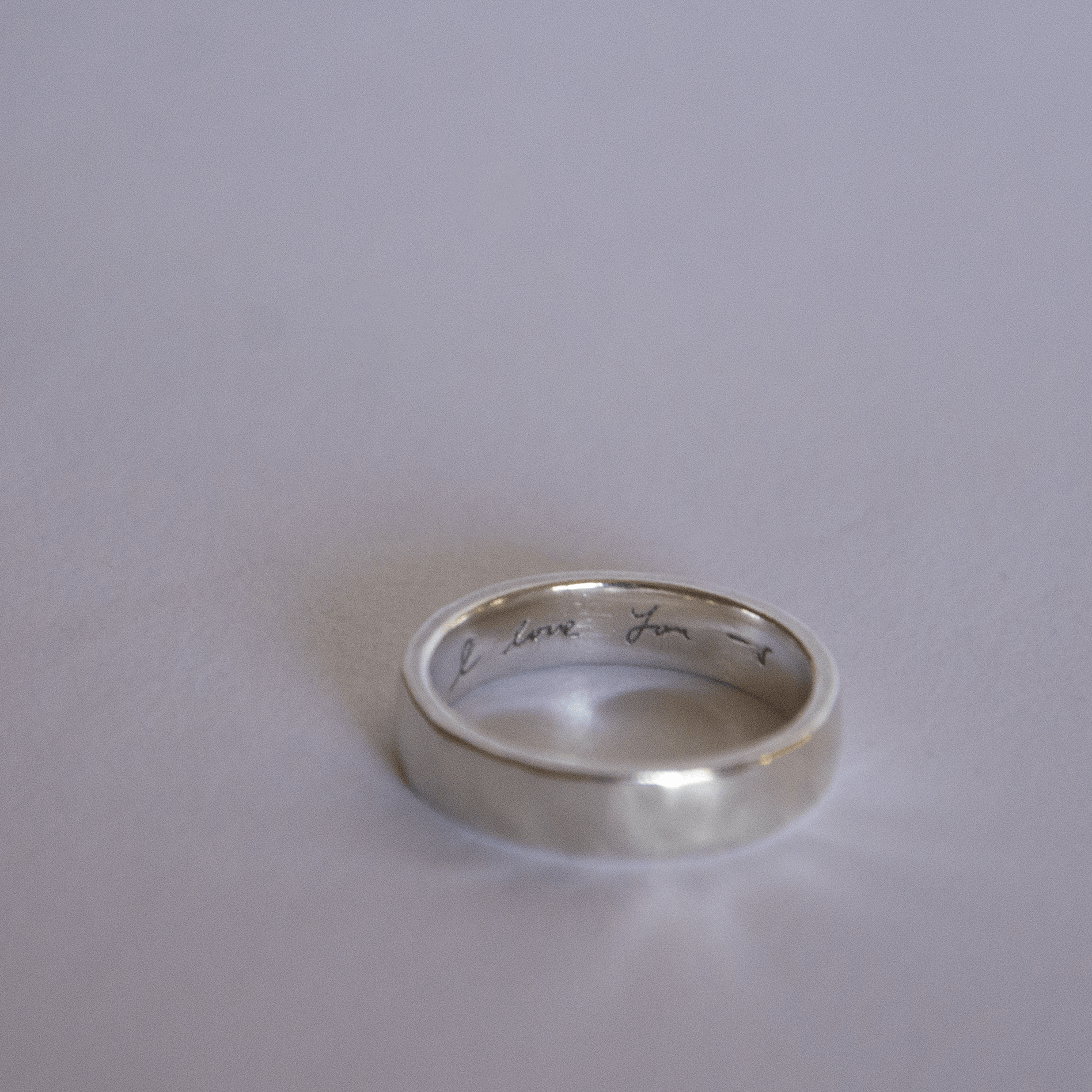 Personalized Handwriting Ring