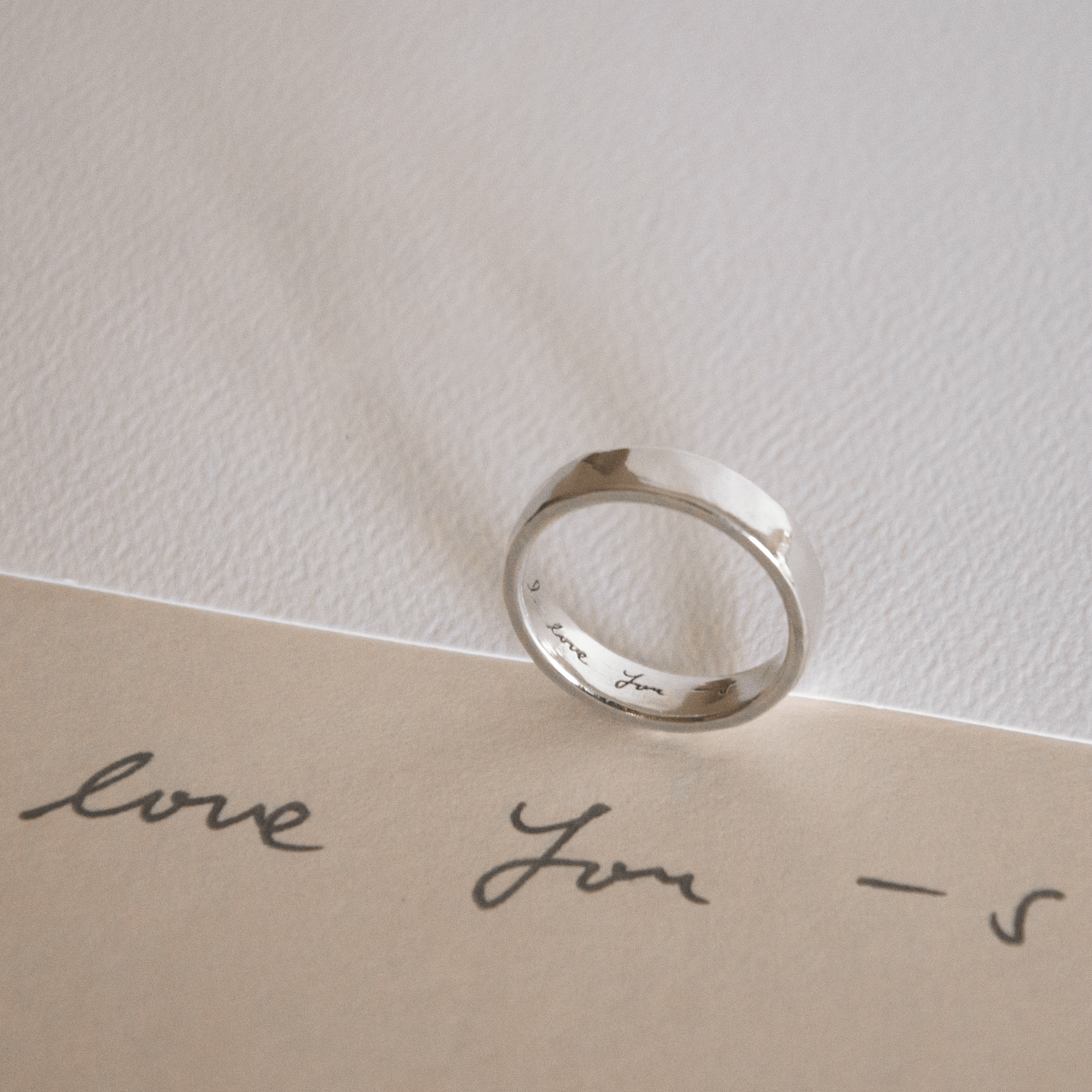 Personalized Handwriting Ring