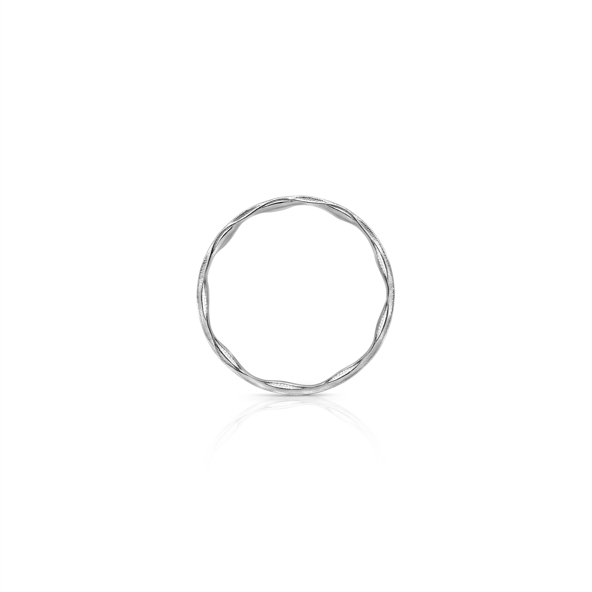 925 Sterling Silver Rings Eternity Rings Wedding Anniversary Rings Flow Wave Ring Minimalist Band Designer Fine Jewelry