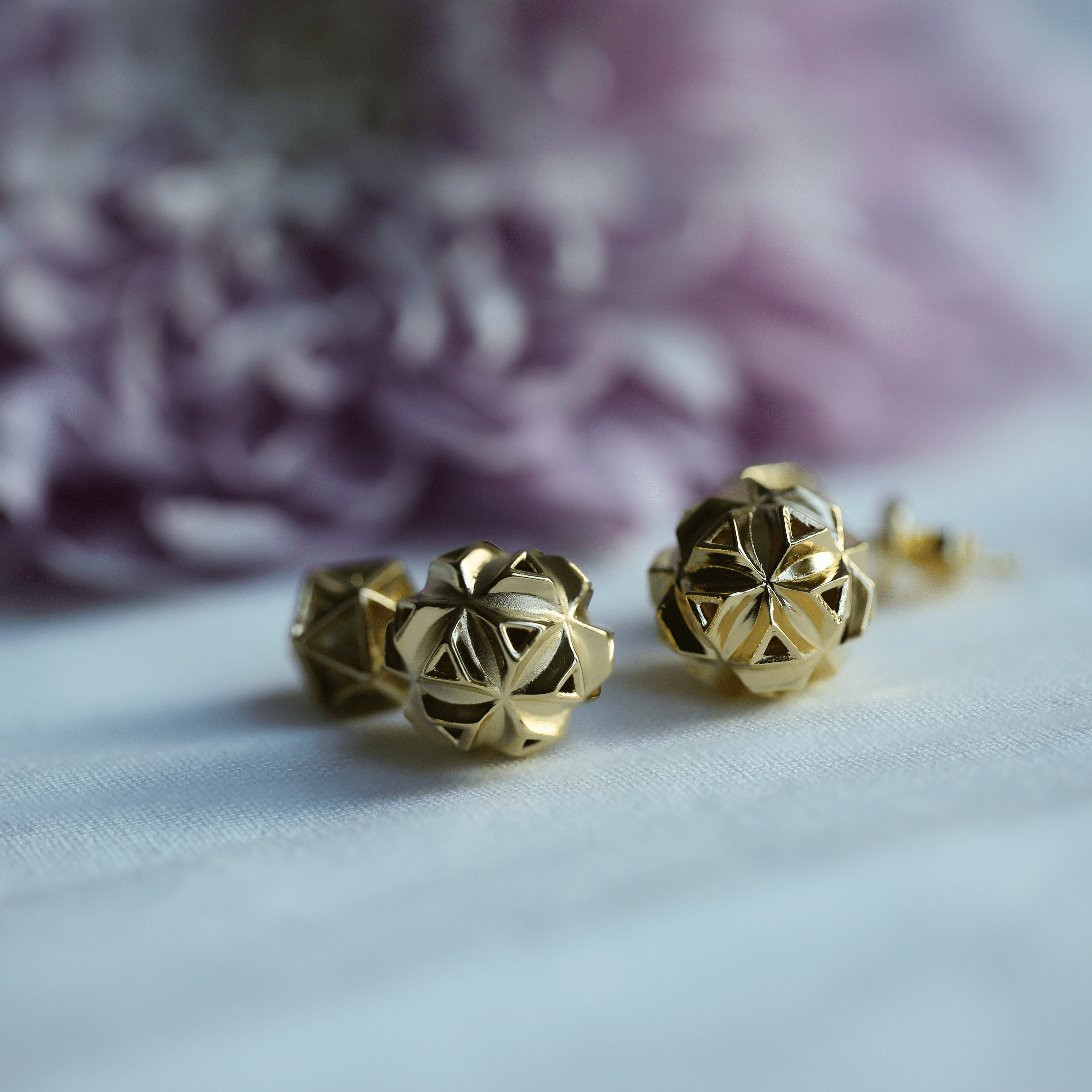Sterling Silver Bouquet Earrings