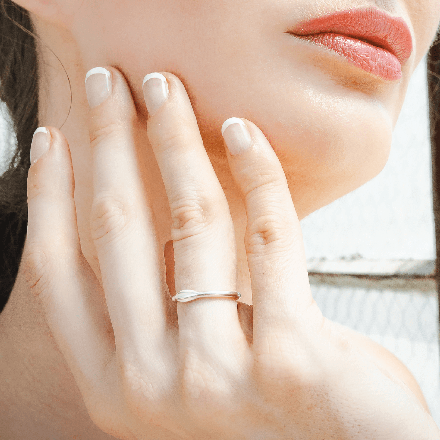 925 Sterling Silver Rings Seed Rings Conceptual Ring Designer Fine Jewelry On Model