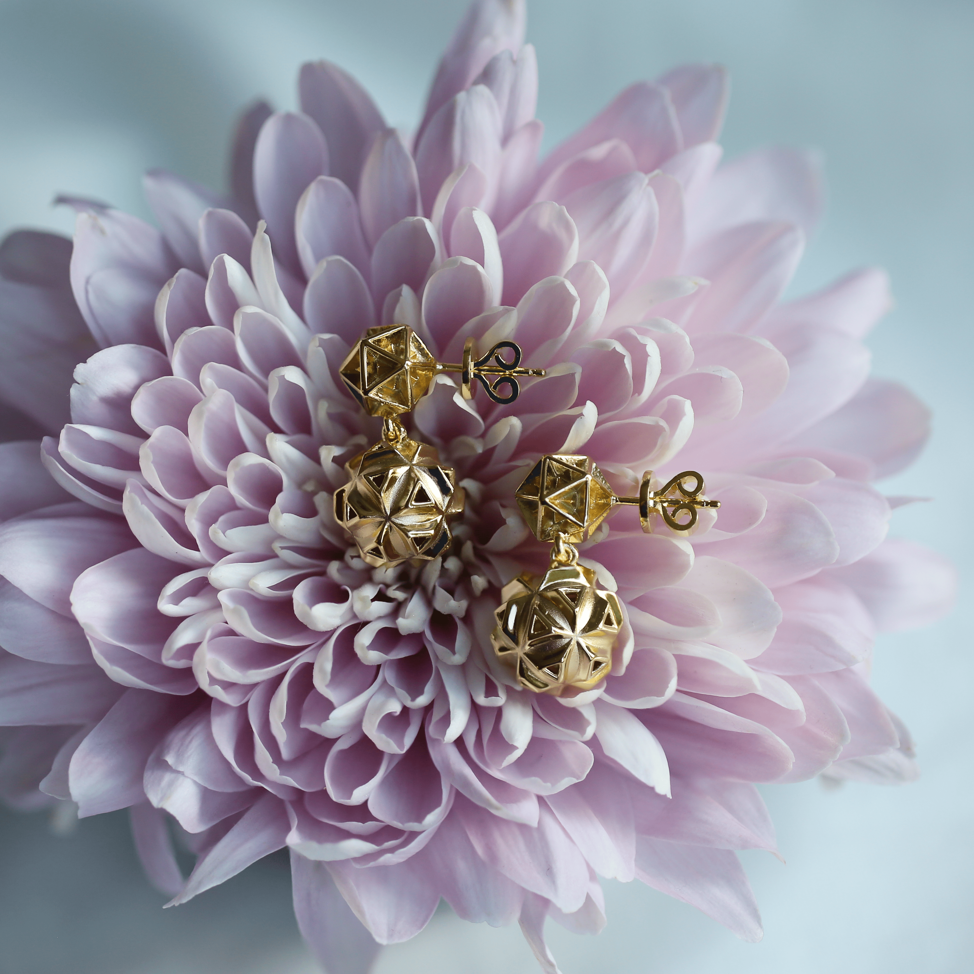 Sterling Silver Bouquet Earrings