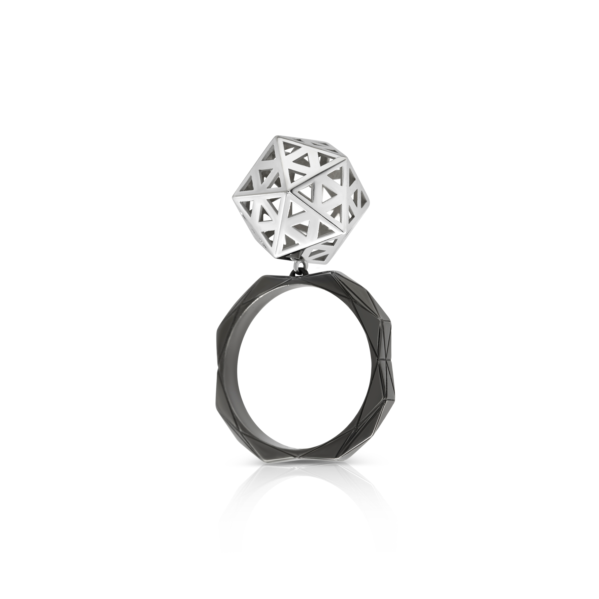 14K white gold rings rhodium fine jewelry