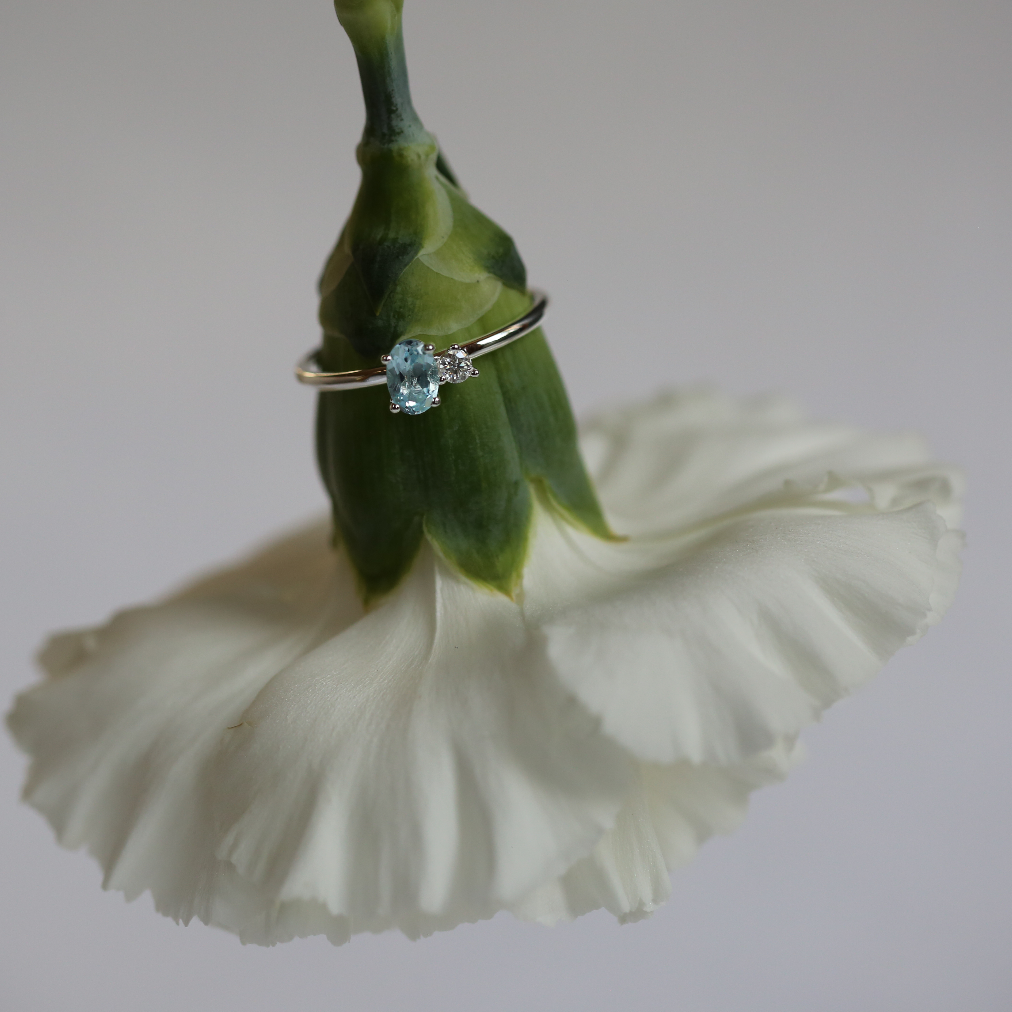 Aquamarine Water Ring