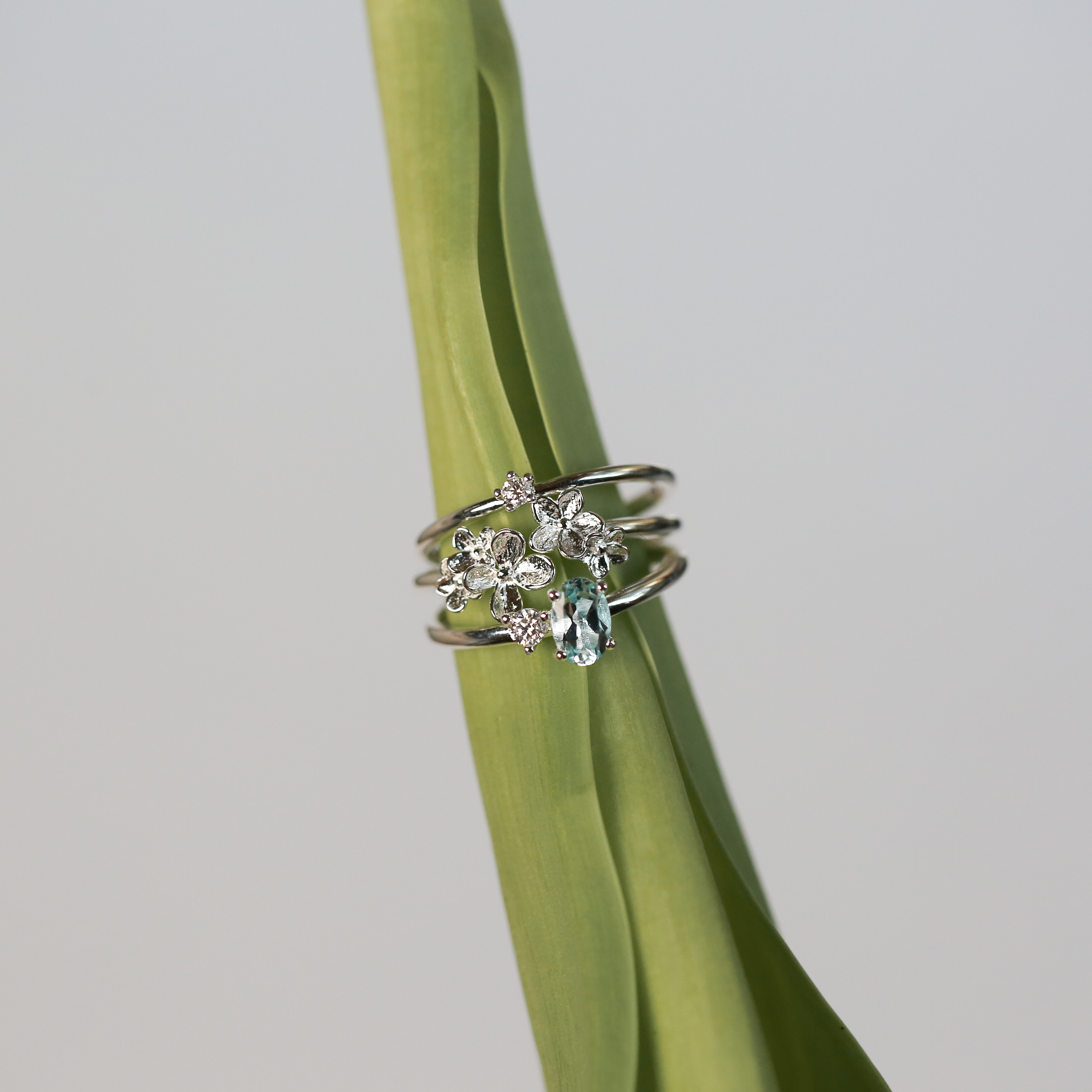 Aquamarine Water Ring