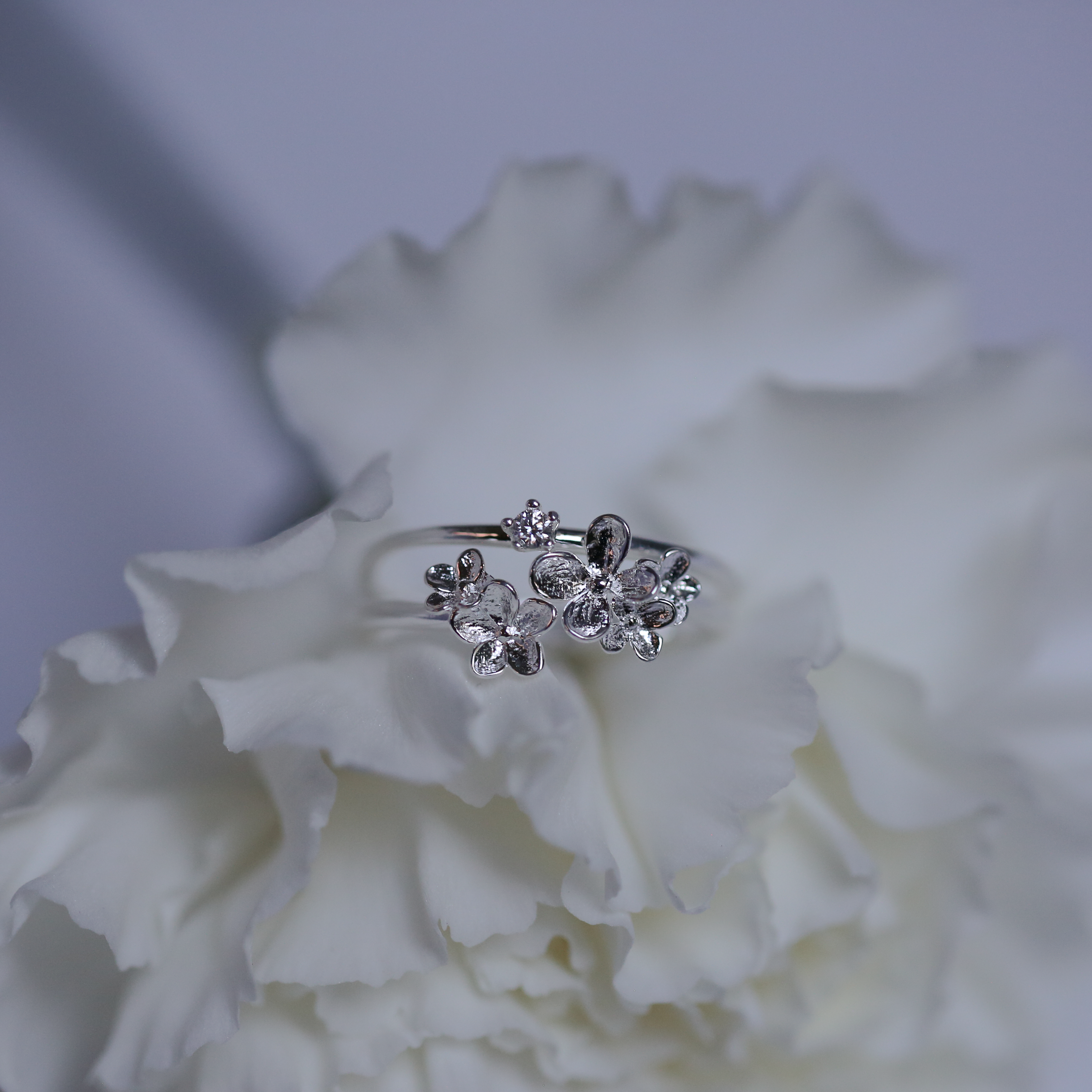 Full Bloom Open Ring