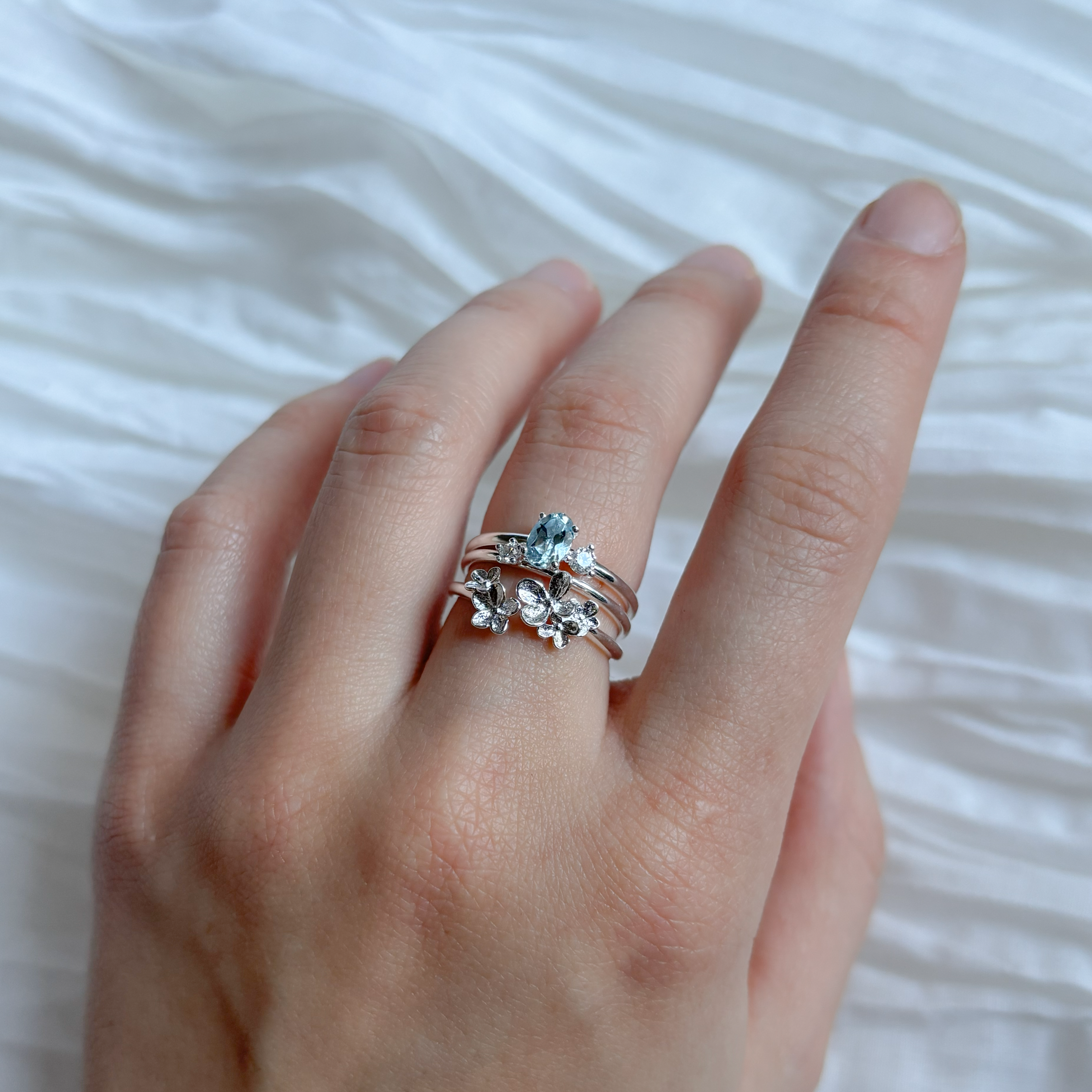 Aquamarine Water Ring
