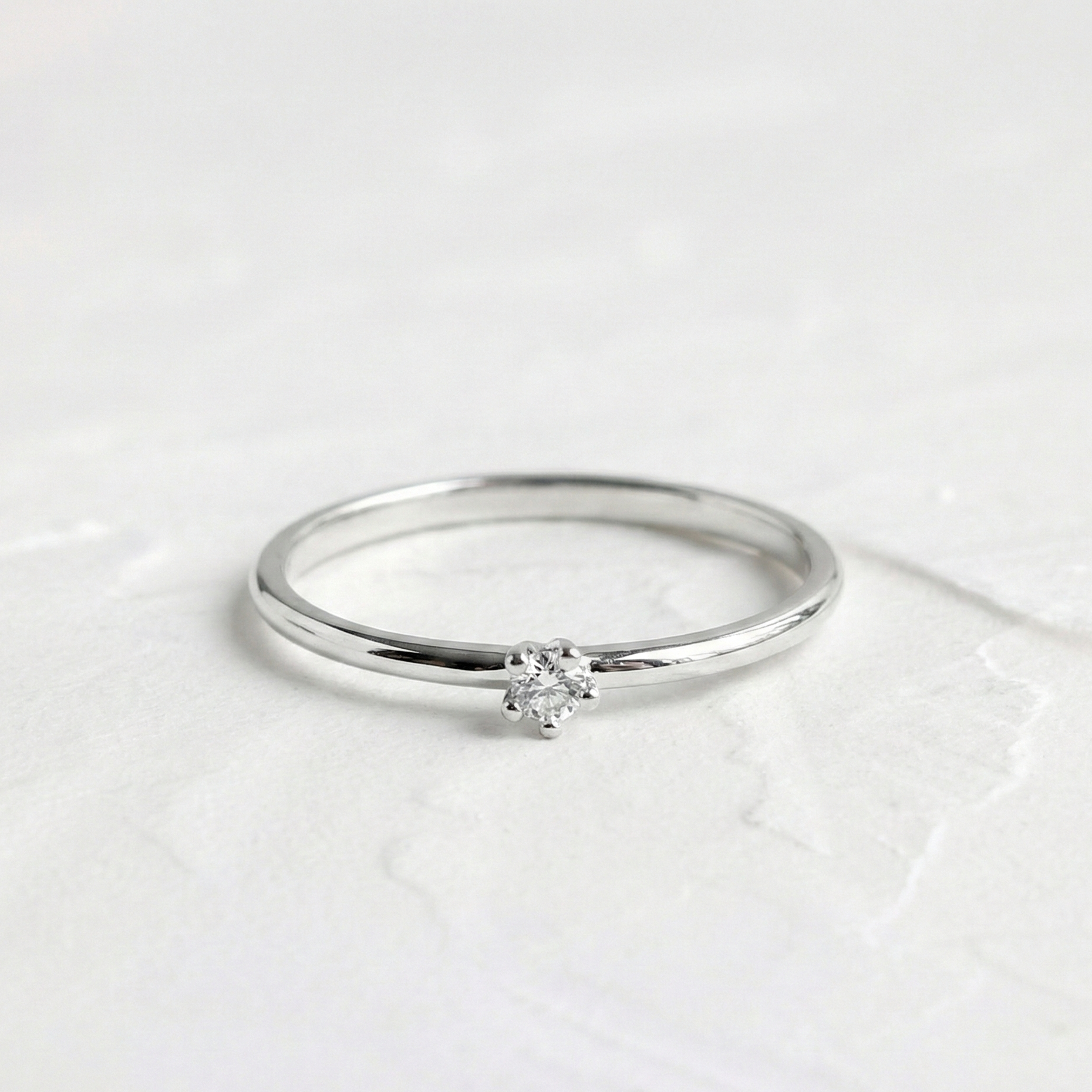 Small Bloom Moissanite Ring