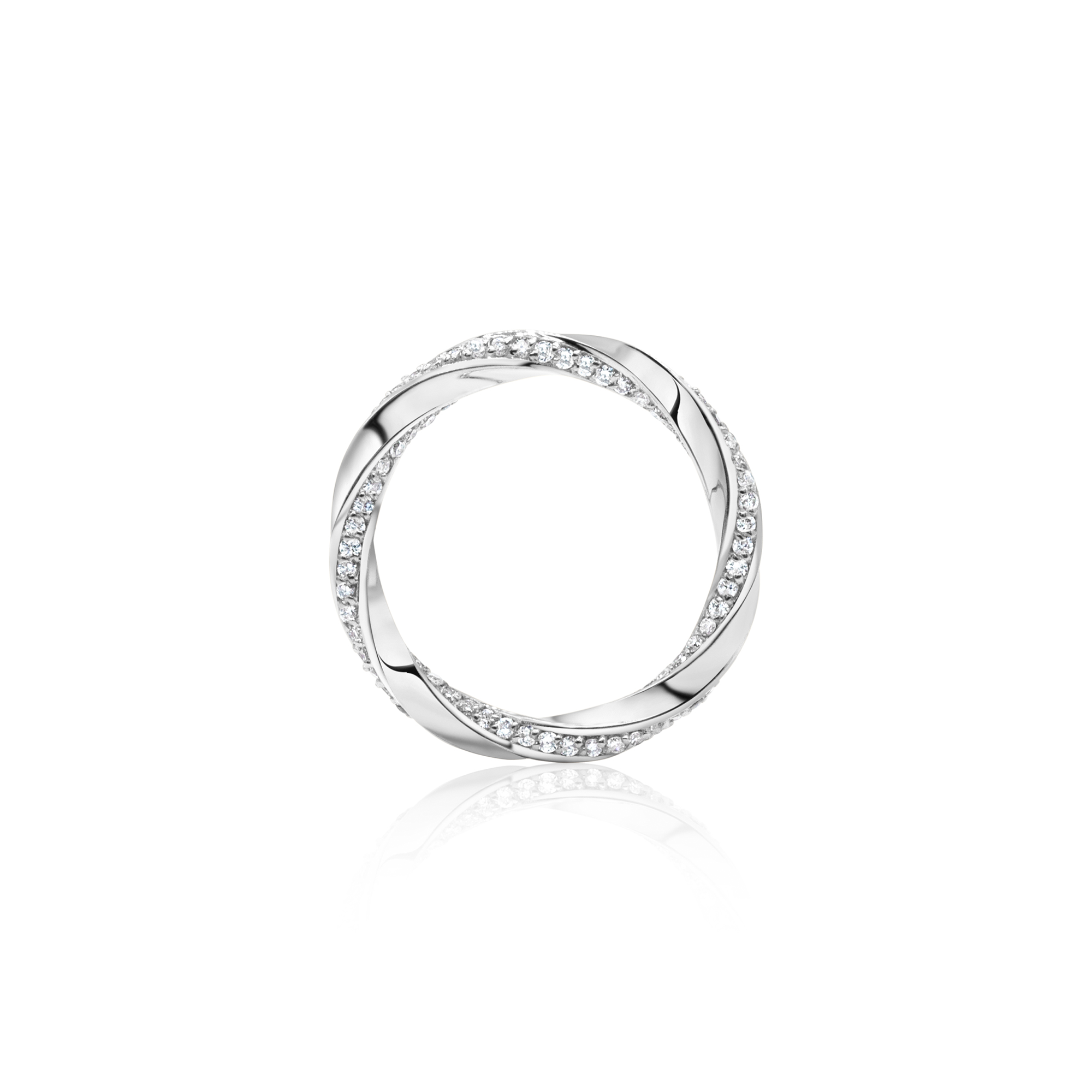 14K white gold diamond rings eternity ring wedding jewelry